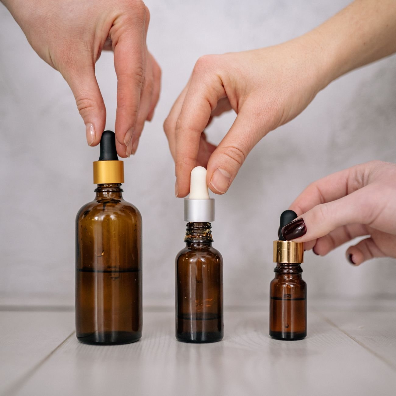 Glow drops facial oil dropper bottle